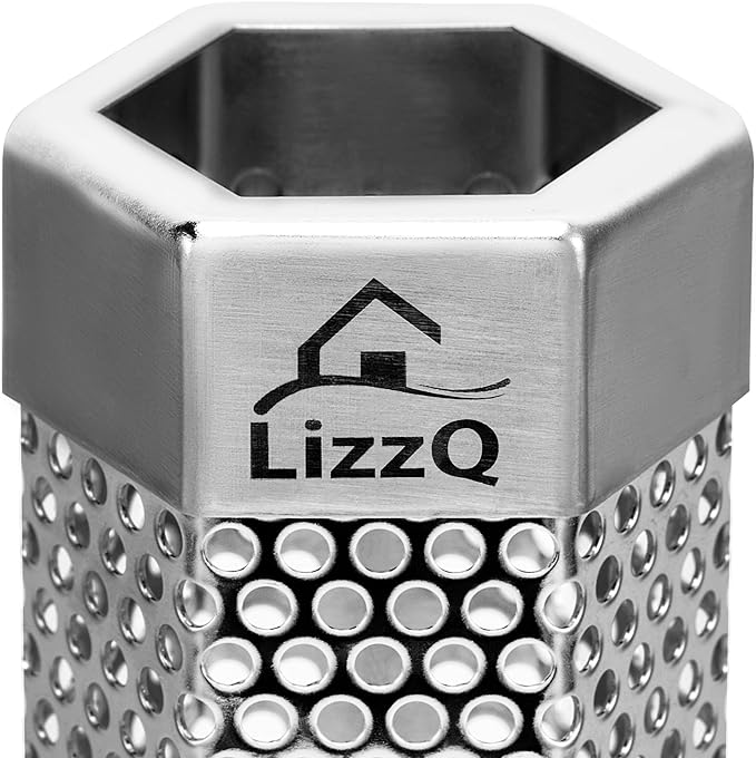 LIZZQ Premium Pellet Smoker Tube 12 inches - 5 Hours of Billowing Smoke - Hot or Cold Smoking - for Any Grill or Smoker - An Easy and Safe Way to Provide Smoking - Free eBook Grilling Ideas & Recipes