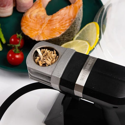 Smoker Grill and Smoke Infuser Wood Chips, Drink Smoker Kit Wood Chips for Smoking Gun, Cocktails Food Smoker 4 PCS Variety Pack Includes Pear, Apple, Cherry, and Pecan