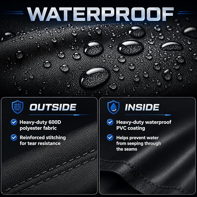 Grisun Grill Cover for Pit Boss Pro Series II 600, Lexington 500/540, 600D Waterproof Grill Cover for PB600PS1 Wood Pellet Grill Smoker, Perfect for Pit Boss 600 Pro Series