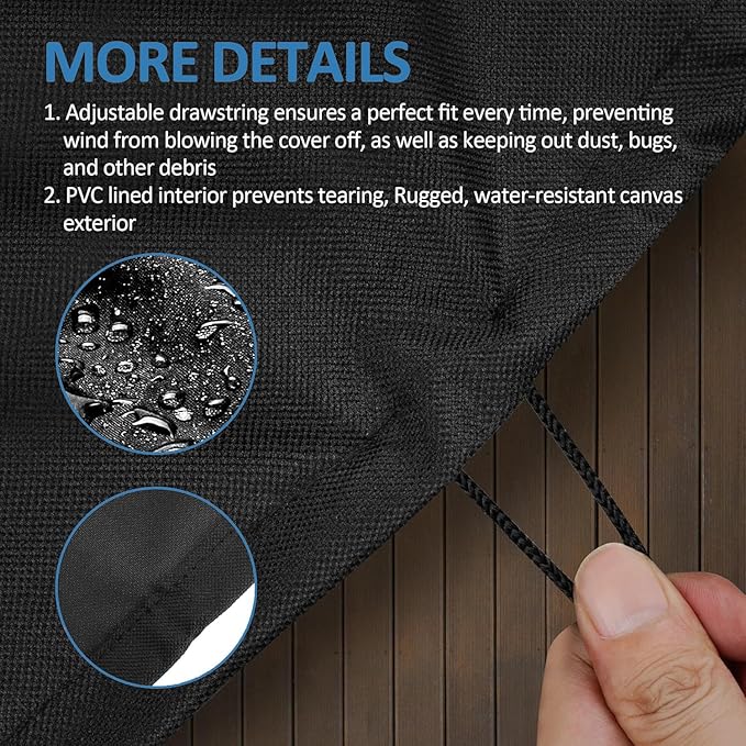 Grill Cover for Coleman Roadtrip 285, 225, LXE, LXX Grills Smoke Hollow 205 Grill, 600D Outdoor Waterproof UV Resistant Replacment Coleman Roadtrip Propane Grill Cover