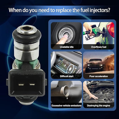 HiSport Fuel Injector IWP063 1PC- Compatible with Twin Power 5.6 g/s Replaces 27665-01/A