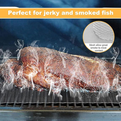 Grill Toppers Set of 10,16x12 Inch Disposable Grill Topper,Non-Stick Aluminum Mats for Outdoor Grills, Easy to Clean