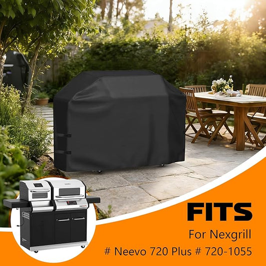 Outdoor Heavy Duty Waterproof Grill Cover for Nexgrill Neevo 720 Plus Propane Gas Digital Smart Grill with Air Fryer,BBQ Grill Cover for Tytus Fresno 5 Burner Island 69 inch Grill Cover Accessories