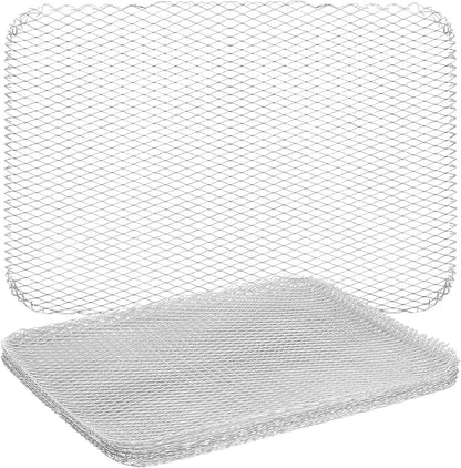 HANABASS 30pcs Aluminum Mesh Grilling Mats for BBQ Non-Stick Barbecue Accessories Cuttable for Easy Use Gas and Electric Grills for Cooking Meat Vegetables