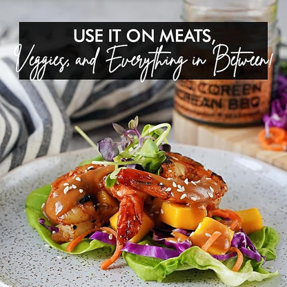 A Spice Affair’s Korean BBQ Seasoning | Sweet, Savoury & Bold Korean-Inspired Grill Blend | All-Natural, Non-GMO, Filler-Free | Perfect for Chicken, Beef, Pork, Tofu, Stir-Fries, Rice & Everyday Cooking | Signature Glass Jar | 120 g (4.2 oz)