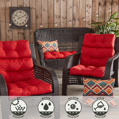 Greendale Home Fashions Fire 44'' x 22'' Outdoor High Back Chair Cushion