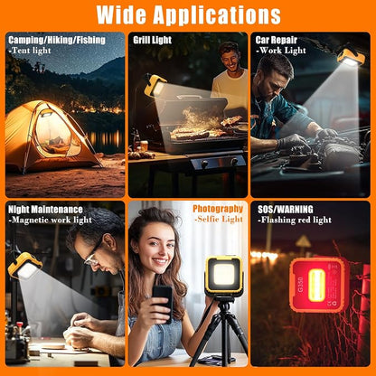 Grill Lights for Outdoor Grill,2-Pack Rechargeable Magnetic BBQ Grill Light Designed for Blackstone & Weber, LED Grill Accessories with Adjustable Brightness, Gifts for Men Dad Husband