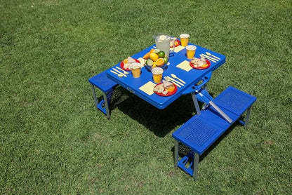 Picnic TIME NFL Football Field Folding Picnic Table, Camping Table, Outdoor Table with Umbrella Hole