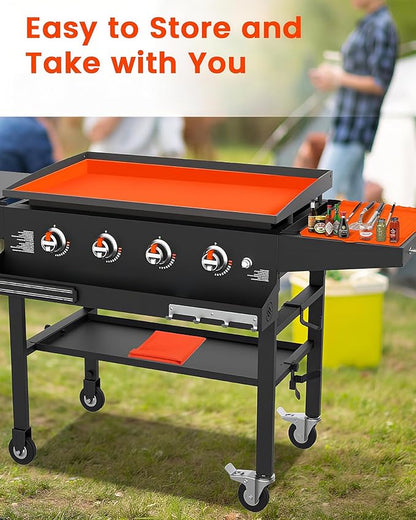 36" Griddle Mat for Blackstone 36 Inch Silicone Grill Mat Cover, Heavy Duty Food Grade Silicone Griddle Cover, Protect Your Grill from Rust, Rodents, Insects, Debris