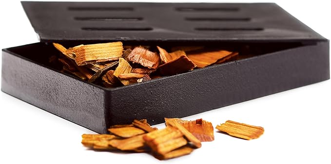 GrillPro 00150 Cast Iron Smoker Box , Black , 5" L x 1.5" H x 8" W