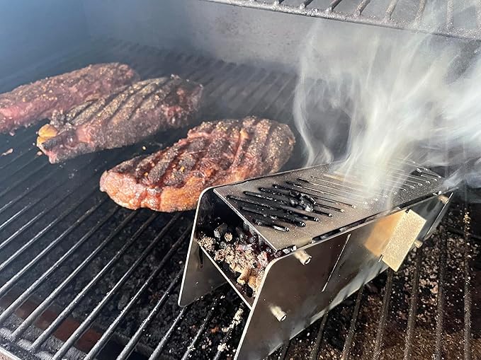 Pellet Smoker Tube - Refillable - Hot or Cold Smoking - Stainless Steel - Made in the USA!