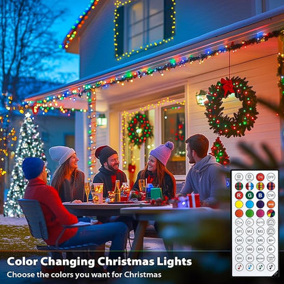 JMEXSUSS 500 LED Smart Color Changing Halloween Lights, RGB String Lights | 173ft, Remote & APP Control, Waterproof Christmas Lights for Indoor Outdoor Xmas Tree Party House Halloween Decoration