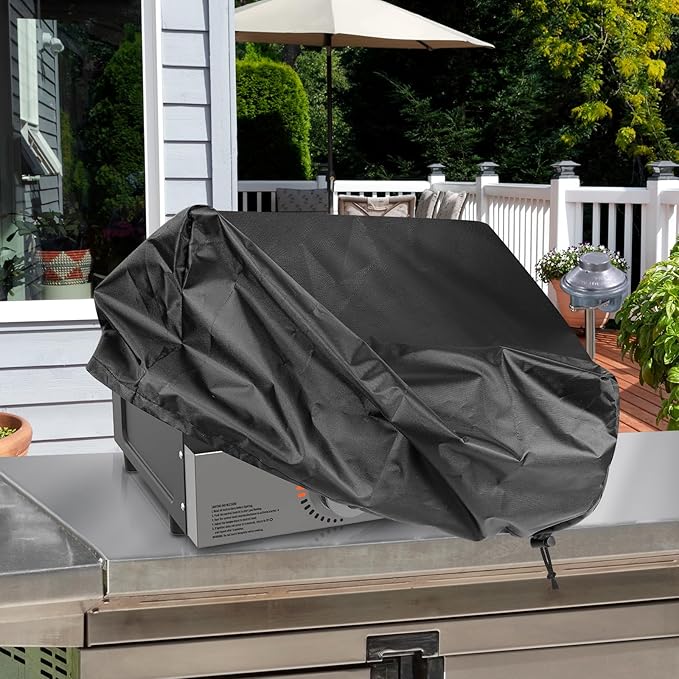 Grill Cover for Blackstone 17 Inch Griddle, Waterproof Oxford Material BBQ Grill Cover with Drawstrings, Flat top 17" Gas Grill Cover Only Fits Blackstone 17" Griddle Tabletop Without Hood