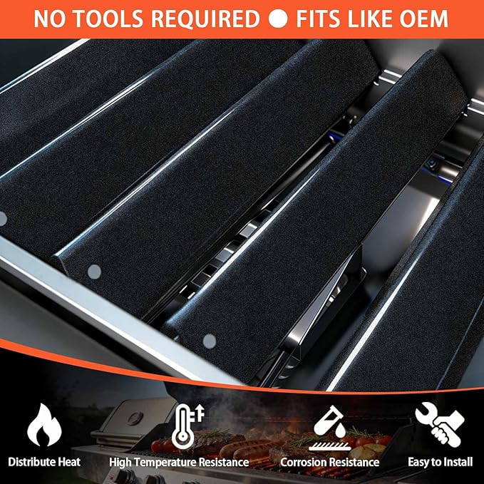 15.3" Flavorizer Bars for Weber Spirit 300 & GS4 II 300 Series, Spirit E310 E315 E320 E330 S310 S315 S320 S330 Grills with Front Control Knobs, Spirit 310 Replacement Parts for Weber 7636 69797 68843