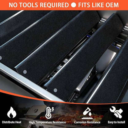 15.3" Flavorizer Bars for Weber Spirit 300 & GS4 II 300 Series, Spirit E310 E315 E320 E330 S310 S315 S320 S330 Grills with Front Control Knobs, Spirit 310 Replacement Parts for Weber 7636 69797 68843