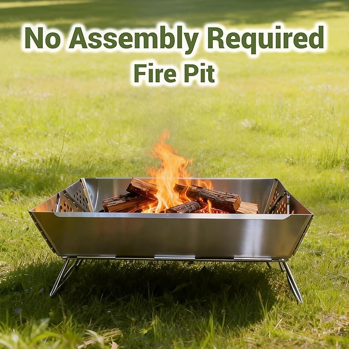 Charmline 16x9 inches Small Portable Charcoal Grill, Foldable Portable Grill, Tabletop Charcoal Grills for Camping, Picnics, Gardens and Beach Parties