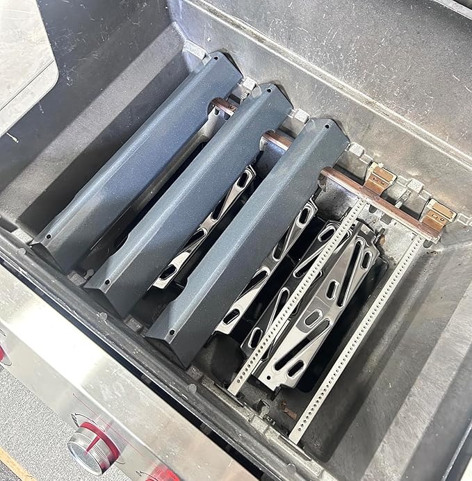 Grill Replacement for Weber Genesis 2 GS4 Parts 3-Burner Weber GS4 Genesis II/II LX 300 &Genesis 300(2022 Y),for Weber Flavorizer Bars 66032 67095, Grill Grate 66095 66802 & Heat Deflector 66040 66685