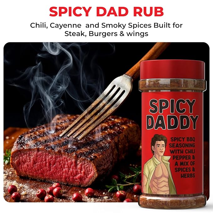 BBQ Rub Dads Gift Set, 3 BBQ Seasoning,BBQ Grill Rub Perfect Gifts for Mens | 3 Bold Barbecue Rubs (Sweet, Spicy & Smoky Blends), Fathers Day Birthday gifts for Men