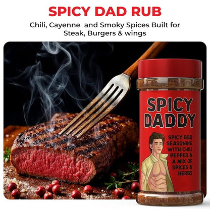 BBQ Rub Dads Gift Set, 3 BBQ Seasoning,BBQ Grill Rub Perfect Gifts for Mens | 3 Bold Barbecue Rubs (Sweet, Spicy & Smoky Blends), Fathers Day Birthday gifts for Men