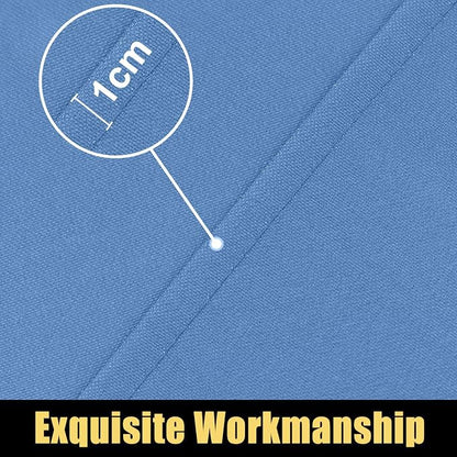 Smiry Rectangle Picnic Table Cloth, Waterproof Elastic Fitted Tablecloths for 4 Foot Tables, Washable Polyester Table Cover for Camping, Indoor and Outdoor (Stone Blue, 30"x48")