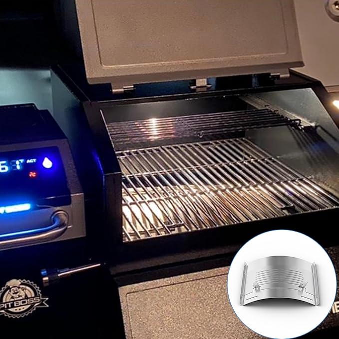 PB1285KC Flame Broiler Kit for Pit Boss Platinum KC Combo and Charleston 1020 Combo Series Pellet Grills, Heat Diffuser Replacement Parts for PB1020NX, Includes Main Plate and Slide Cover