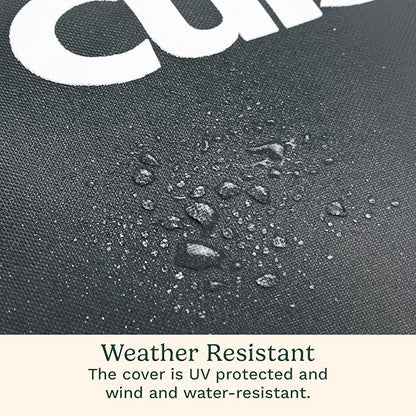 Cuisinart Heavy-Duty 4-5 Burner Gas Grill Cover, Fade, UV and Weather Resistant, Durable and Convenient All Weather Cover with Drawstrings and Buckle Straps
