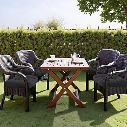 MTMR Outdoor Chair Cushions Set of 2, Patio Furniture Seat Pads, Waterproof | 2Pcs , waterproof cover, PP cotton, u-shaped, no-fading, thick patio seat pads for outdoor wicker furniture in yard, 19x19x4