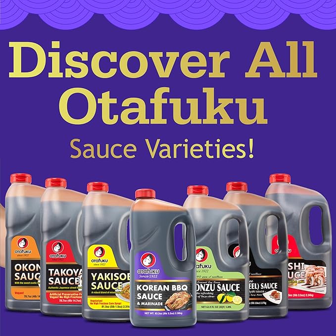 Otafuku Korean BBQ Bulgogi Sauce Marinade, Restaurant Bulk Size - 83.2 Ounces (1/2 Gallon)- Pack of 1