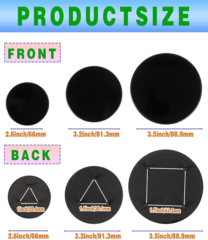 Surface burner cover replacement part suitable for GE gas range/oven/stove wb29k10006-1 large cap - 3 1/2 inches wide- wb29k10001-1 medium caps-3 3/16 wide wb29k10009-1 small cap- 2 9/16