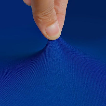 NEWISHER Round Fitted Table Cover Spandex Stretch Tablecloth 60 inch | Elastic Edged Table Cloth, Blue Table Top Cover, Washable Tablecloth for Dining Picnic Patio