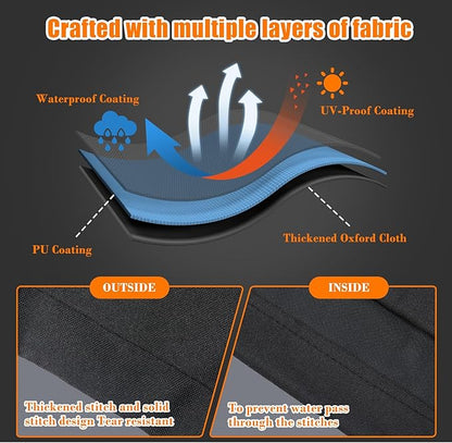 Grisun 45 Inch Built-in Grill Cover for Bull Built in Gas Grills 42-45 inch, Grill Cover for Outdoor Grill, Bull Outdoor Kitchen & Grill Head Cover, Heavy Duty Waterproof BBQ Grill Cover with Handle
