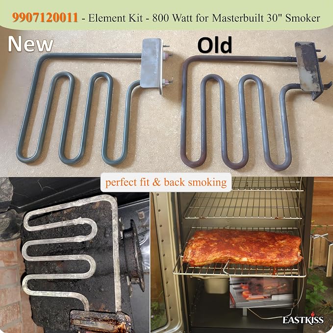 800 Watt Heating Element for Masterbuilt 30 inch Digital Electric Smoker | 9907120011 - element kit - 800 watt;Heating element kit for Char-Broil digital 725 vertical smoker;fixed GFCI outlet tripping