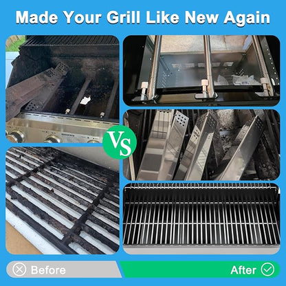 Replacement Parts for Monument Grill 35633 41847NG 24367 24633, A0212926 Main Burner & D010012307 Flame Tamer & A0212804 Cooking Grid & Grease Tray & Igniter for 35633 Monument Grill