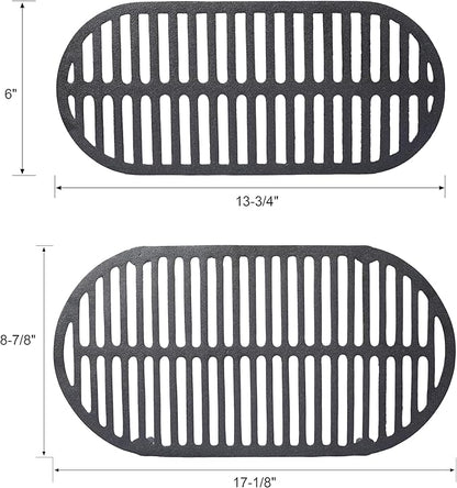 Oval Cast Iron Grill Outdoor, Portable Charcoal Grill and Tabletop Cast Irons Skillet - 100% Cast Irons, Enameled, Durable, Small Charcoal Grill, Camping Stove, Hibachi Grill