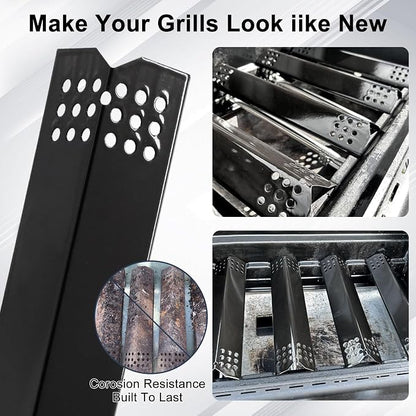 Criditpid Grill Replacement Parts for Nexgrill 720-0925P 720-0925, Cast Iron Grill Grates, Heat Plates Shields, Burner Tubes & Igniter Kit for Nexgrill 720-0925P 4 Burner Gas Grill.