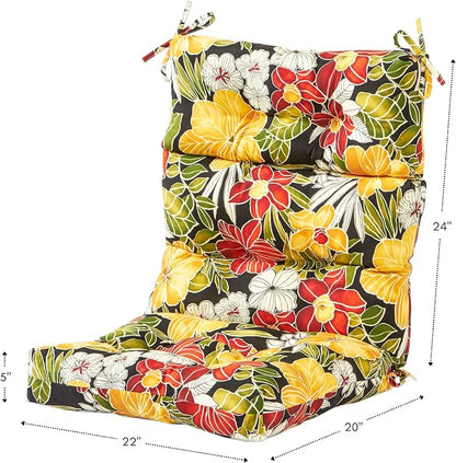 Greendale Home Fashions Aloha 44'' x 22'' Outdoor High Back Chair Cushion