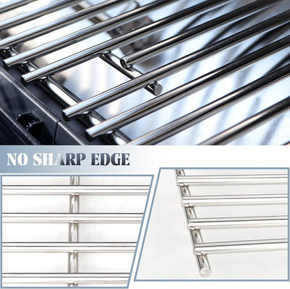 Stainless Steel Grill Grates for Traeger Westwood TFB65YLJU Replacement | Heavy-Duty 7mm Rod, Westwood Grill Parts Accessories, Wood Pellet Smoker Grill Grid Backyard BBQ Rack (2-Pack)