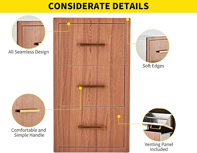 Garvee Outdoor Kitchen Drawers 17" W x 30" H x 21" D, Flush Mount Triple BBQ Drawers with Stainless Steel Handle, Paper Towel Holder Combo for BBQ Island, Patio Grill Station