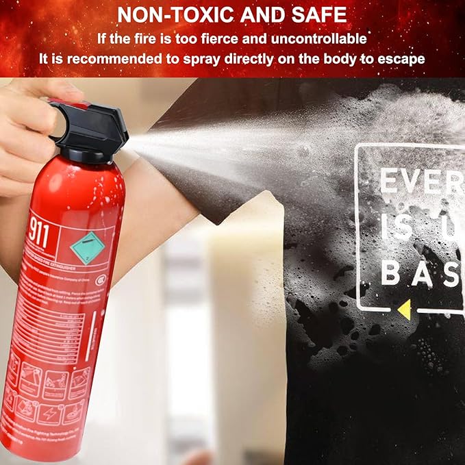 Fire Extinguisher for Home with Wall Mount - 2 Pack Upgraded 8-in-1 Portable Fire Extinguisher for Car Vehicle Boat House Kitchen, Water-Based Fire Extinguisher for A, B, C, K Fire