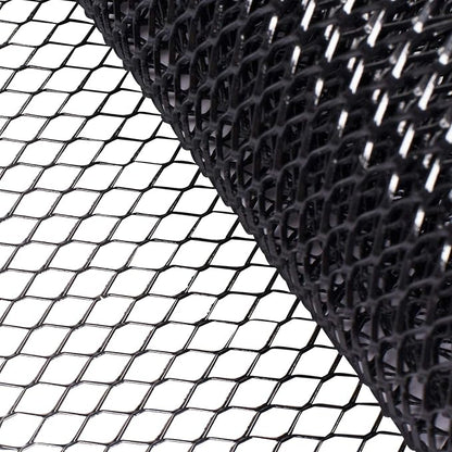AggAuto Universal 40"x13" Car Grill Mesh 6x12mm Hexagon Hole Black | Aluminum Alloy Automotive Grille Insert Bumper, One of the Most Multifunctional Shape Grids 100x33cm