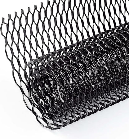 AggAuto Universal 40"x13" Car Grill Mesh Honeycomb Hole 10x38mm Black | Aluminum Alloy Automotive Grille Insert Bumper, One of the Most Multifunctional Shape Grids 100x33cm