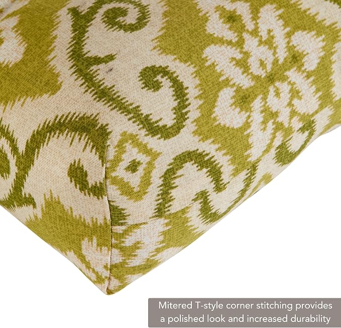 Greendale Home Fashions Outdoor 44 x 22-inch High Back Chair Cushion, Set of 1, Avocado