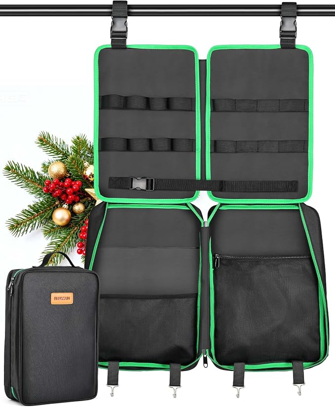FANGSUN Camping Cooking Set, 16 PCS Portable Camping Utensil Set | Hanging Straps, Carrying Bag, Compact Storage, Outdoor Cooking Essentials, Picnicking, RV Camping & Hiking, Backpacking