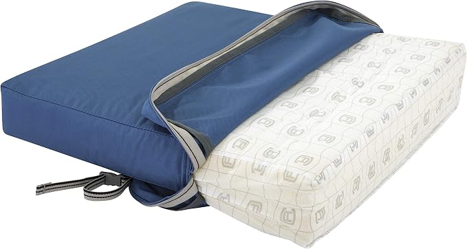 Classic Accessories Ravenna Water-Resistant Patio Lounge Chair/Loveseat Cushion, 25 x 27 x 5 Inch, Empire Blue, Rectangle Outdoor Seat Cushion