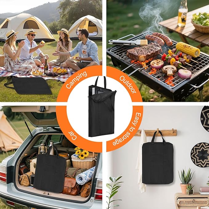 Waterproof Griddle Storage Bag for 300 Series & Flat Top Griddle, Durable Grill Protective Cover Bag for Outdoor & Indoor, Easy to Use, 26" L x 19" W x 2" H, Black