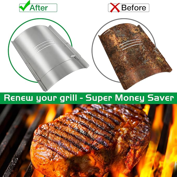 Lexington Flame Broiler Kit for Pit Boss Smoker Replacement 500 540 550 Series Pitboss Pellet Smoker Drip Tray Diffuser Heat Deflector Plate PB500NX Lexington Onyx Edition Grill Parts