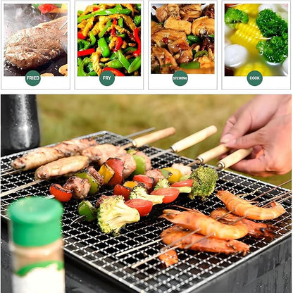 Portable Folding Charcoal Grill Campfire Pit with Carry Bag for Outdoor Camping and Picnic