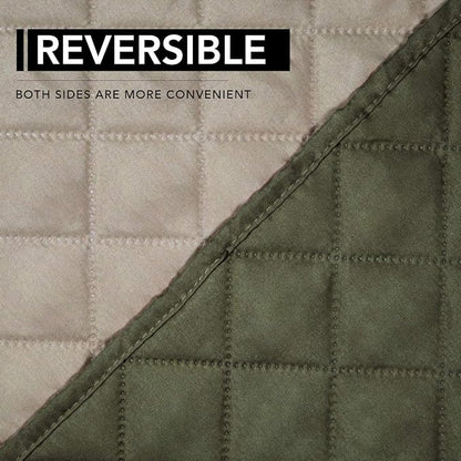 Easy-Going Reversible Couch Cover, Oversized Recliner, Army Green/Beige | Machine Washable Slipcover For Dogs, Water Resistant Furniture Mat For Living Room, Non-Slip Sofa Cover, Pet Friendly