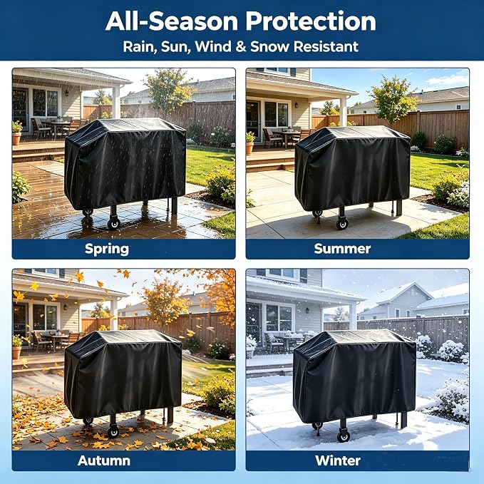 Grill Cover for Blackstone 28" Griddle,Waterproof,Anti-UV 5483 BBQ Grill Cover,2 Burner Flat Top Gas Grill Cover