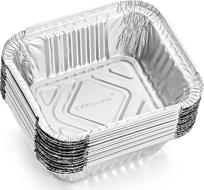 TYH Supplies 60 Pack Small Aluminum Drip Pan Liners for Napoleon 62007 – Bulk Disposable Grease Pans for Prestige, PRO, Mirage, Ultra Chef BBQ Gas Grills, Smokers & Griddle Accessories